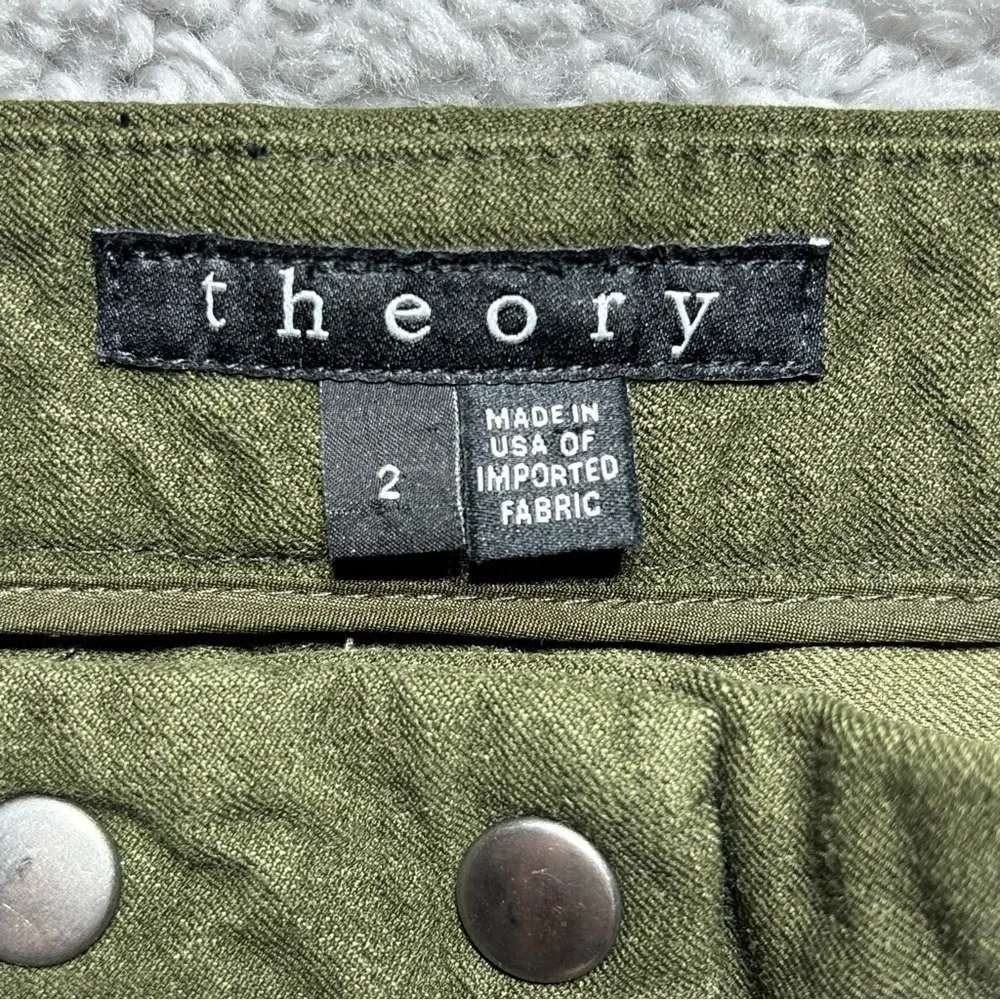 Theory Pants Womens 2 Adalwen Jetty Stretch Classic Work Professional Office - Picture 2 of 5